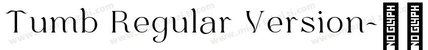 Tumb Regular Version字体转换